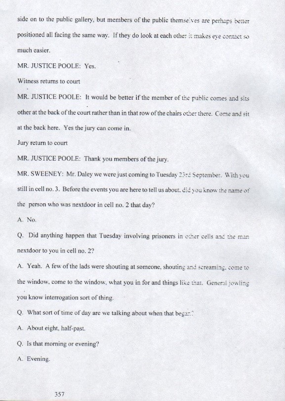 EVIDENCE OF DAMIAN DALEY - SECOND TRIAL - 10