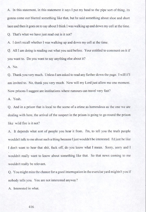 EVIDENCE OF DAMIAN DALEY - SECOND TRIAL - 70