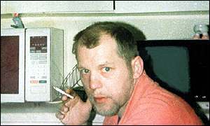 Michael Stone with cigarette